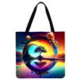 thumbnail image 1 of Bolso Tote Lino Con Y Gran Capacidad, 1 of 2