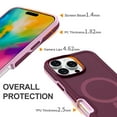 thumbnail image 5 of ShellTech Magnetic Phone Case for iPhone 14, Shockproof Dropproof Heavy Duty Protection Full Body Rugged Slim & Tough Durable Cover for Women Girls, Compatible with Magsafe,Winered, 5 of 5