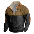 thumbnail image 1 of Spring And Autumn Men's Standing Collar Sweatshirt Is Outdoor Casual Sweaters Tops 4XL, 1 of 3