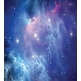 thumbnail image 3 of Outer Space Duvet Cover Set, Outer Space Nebula in the Galaxy with Star Clusters Mysterious Astronomy Art, Decorative 3 Piece Bedding Set with 2 Pillow Shams, King Size, Purple Navy, by Ambesonne, 3 of 3