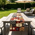 thumbnail image 4 of Uklsqma Star Multicolore Chemin de Table Imprimé, Polyester Tissé Style Lin 183 x 33 cm pour Décoration de Table à Manger, 1 Pce, 4 of 6