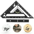 thumbnail image 2 of KAKOWELY rafter square 1 Set of Rafter Square Woodworking Measure Tool Precise Measuring Triangular Shaped Center Finder4.33"X2.95"X0.12", 2 of 4