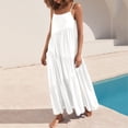 thumbnail image 2 of TIHLMK Summer Maxi Dresses for Women Womens Summer Casual Loose Dress Strap Beach Long Maxi Summer Dresses For Women Gift for Women, 2 of 7