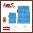 thumbnail image 3 of Fuzoiu Cute Shark Print Christmas Gift Bag,Burlap Gift Bag with Drawstring Closure & Hang Tag,Perfect for Holidays, Birthdays, and Special Occasions-Medium, 3 of 7