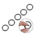 thumbnail image 3 of Carabiner Snap, 5PCS Zinc Alloy Round Locking Carabiner Snap Hook Keychain Tool  for Daily Life, 3 of 8