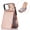 Rose Color, variant on Phone Case - Faux Leather Phone Case with a Magnetic Buckle And Ring for Iphone 17, Air 16E, 15, 14, 13, 12, 11 Pro Max, Featuring a Wallet And Credit Card Slot