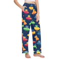 thumbnail image 2 of FORMRS Women's Pajama Pants with Pockets Soft Comfy Loungewear Sleep Bottom, Sizes S-2XL, Rainbow Space Cat, 2 of 8