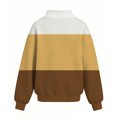 thumbnail image 4 of Grblisyd Sweatshirts for Girls Cute Color Block Preppy Loose Hoodies Crewneck Raglan Long Sleeve Pullover Tops, 4 of 4