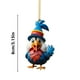thumbnail image 3 of Cute Rooster Car Pendant Home Tree Decoration Christmas Tree Ornament Home Decor, 3 of 5