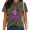 C-Green, variant on UNISHE Women's Skeleton Thumbs Up Print T-Shirts I'm Fine Graphic Tees Washed Vintage Casual Streetwear Tops Black, M