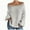Gray, variant on hotojiny Womens Oversized Sweaters Long Sleeve Crewneck Loose Pullover Sweaters Fall Fashion Striped Knit Tops