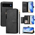 thumbnail image 2 of Google Pixel 6 5G Case ,Zipper Handbag Wallet Leather Cover with Crossbody Detachable Lanyard Strap, 2 of 5