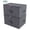 Black Gray, variant on Stacked Folding Storage Box with Lid and Handles, Good Closet Drawers ,Dark Gray, 2 pcs