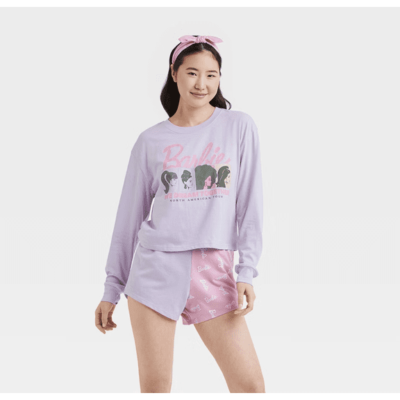 Women's Barbie Pajama Top- Purple