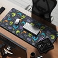 thumbnail image 2 of Long Mouse Pads for Desk,DarkGray Cartoon Dinosaurs Pattern Desk Mats on Top Of Desks, Desk Mouse Pad Extra Large with 3mm Non-Slip Base and Stitched Edge for Gaming,Office,Work,Home 35.4"x15.7", 2 of 6