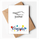 thumbnail image 1 of Gesto de humildad personalizado negro Sobre de la Carta de felicitación de la tarjeta de matrimonio, 1 of 4