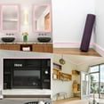 thumbnail image 4 of 88 x 3in Crown Molding Peel and Stick 3D Flexible Foam Wall Trim Pink Self Adhesive Wallpaper Border Sticky Decorative Edging Baseboard Lines for Mirror Border Wall Hotel DIY Decor for DIY, 4 of 9