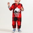 thumbnail image 2 of Conjunto de pijama navideño a cuadros rojos para bebés, sudadera con capucha y pantalones holgados con cintura elástica, de 9 a 12 meses, 2 of 8