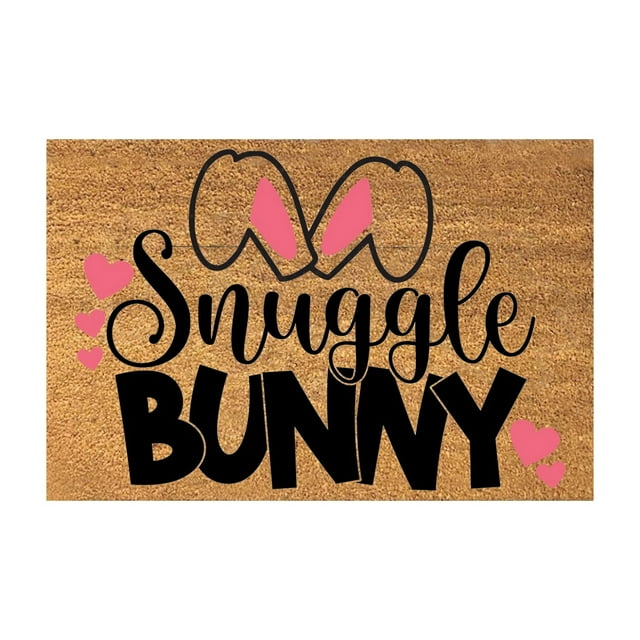 TIELUTT Funny Easter Bunny Door Mat Warm Welcome Mat Door Mat As A for Easter Home Easter Floor Fall Throws Blankets 100 Carpet Rug Large Living Room Rugs Couch Throw Carpet for Room