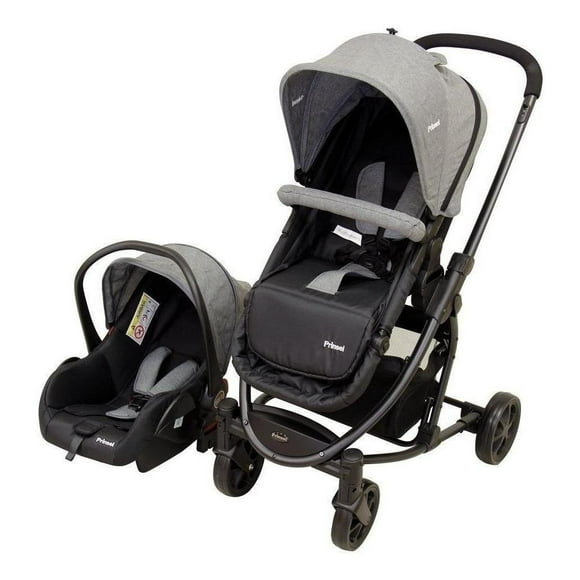 Carriola De Bebe Prinsel Prima Ts Portabebe/autoasiento Gris Prinsel Carriola con portabebe