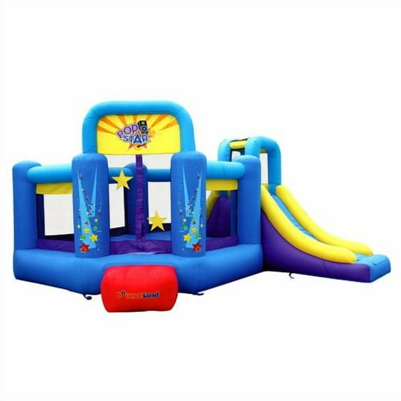 Bounceland Pop Star Slide Inflatable Bounce House