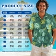 thumbnail image 7 of KUIFORTI Green Palm Leaf Couple Matching Outfits Lightweight Husband and Wife Clothing Washable Mens Shirts Casual with Soft Fabric Fashionable Fit for Honeymoon Trip, 7 of 7