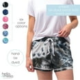 thumbnail image 4 of Hello Mello Dyes The Limit Soft Pajama Lounge Shorts, Black Large/X-Large (Women's), 4 of 7