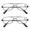 Black, variant on 2 PK Mens Retro Aviator Reading Glasses Metal Frame Blue Light Blocking Readers