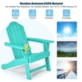 thumbnail image 4 of Patiojoy Outdoor Adirondack Chair W/Ergonomic Design&Ottoman Lounge Armchair HDPE chair for Yard&Patio Turquoise, 4 of 7