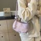 thumbnail image 4 of Bolso de hombro a la moda para mujer bolso para axila de PU de gran capacidad elegante bolsa para axila con cierre de cremallera con perla para viajes al aire libre, 4 of 9