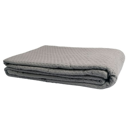 Intradeglobal’s classic All Seasons Super Soft Medium Weight 100% Premium Cotton luxurious Blanket for Extra comfort, Twin 66x90", Light Grey 300GSM