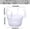 A*5, variant on Hanging Basket Watering System Plastics Hanging Basket Drip Pans | Clear,Hanging Plant Tray Saucer with Built-in Hooks & Water Catcher for Indoor & Outdoor（1Pc-6in）