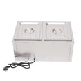 thumbnail image 4 of 110V 2-Pan Commercial Food Warmer,850W Electric Steam Table Adjustable Temperature,Professional Stainless Steel Buffet Bain Equipment for Catering Restaurant, 4 of 8