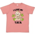 thumbnail image 3 of Inktastic Cute Sloth I Love My Yaya with Green Leaves Boys or Girls Toddler T-Shirt, 3 of 5