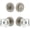 Satin Nickel, variant on Viaggio Clomltqdc_Combo_238 Motivo Solid Brass Single Cylinder Keyed Entry Door Knob Set