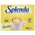 thumbnail image 3 of (4 pack) Splenda Zero Calorie Sweetener, Sugar Substitute Packets - 400 Ct., 3 of 8