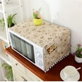 thumbnail image 2 of Microwave Oven Cover Dustproof Cotton Machine Protector Decorative Kitchen Appliance Cover with Side Storage Pockets 11.8x35.4inches (Gray Dandel), 2 of 7
