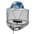 thumbnail image 2 of Sombrero De Malla Accesorios De Senderismo Multicolor Mano De Obra Suministros De Pesca Diseño Plegable Transpirable Gorra De Red Equipo Al Aire Libre Sweethay AP008197-09, 2 of 5