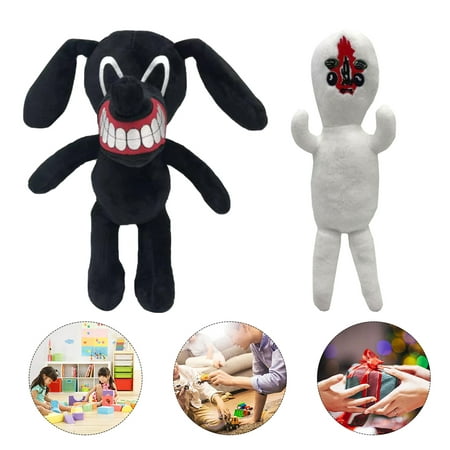 Cartoon Siren Head Horror Plush Black Cat Dog Shy Stuffed Kids Gift Soft  Toy Mini Doll Head Ornament Desktop Cute(Black Dog) | Walmart Canada