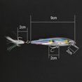 thumbnail image 3 of Cebos duros artificiales duraderos, cebo de pesca, señuelos de peces con anzuelo afilado (azul), 3 of 6
