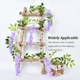 thumbnail image 5 of Artificial Flower Door Garland Fake Wreath Decal Household Accessories Fine Workmanship Compact Size Multipurpose Wedding Light Purple 1.8m, 5 of 10