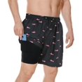 thumbnail image 1 of SURJDE Mens Swim Trunks Quick Dry Mens Board Shorts Bathing Suits Mens Swim Trunks with Compression Liner, 1 of 6