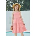thumbnail image 2 of Vestido Arshiner, vestido de verano para niñas pequeñas, 3-4 T, rosa claro, 2 of 6