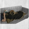 thumbnail image 6 of Sugar Skull Soft Flannel Fleece Blanket, Antique Portrait Girl with Calavera Inspired Makeup and Topper Realistic Design, Cozy Plush for Indoor and Outdoor Use, 70" x 90", Multicolor, by Ambesonne, 6 of 6