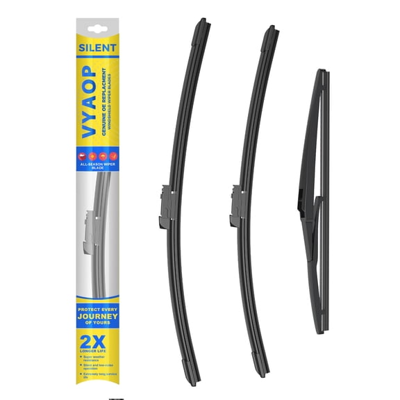VYAOP Windshield Wipers Replacement for 2015-2021 Lexus NX300h,2018-2021 NX300,2015-2017 NX200t OEM Quality All Season Wiper Blades 26" 16" 12" (3 Pack)