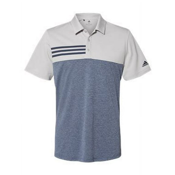 Adidas - Heathered Colorblocked 3-Stripes Polo - A508