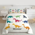 thumbnail image 2 of Castle Fairy Cartoon Dinosaur Queen Comforter Set,Cute Animal Bedding Comforter Set, 2 of 8