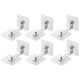thumbnail image 1 of Adhesive Wall Anchors No Drill Heavy Duty Anti-Tip Metal Hooks - 6 Pack for Secure Furniture Mounting, 1 of 5