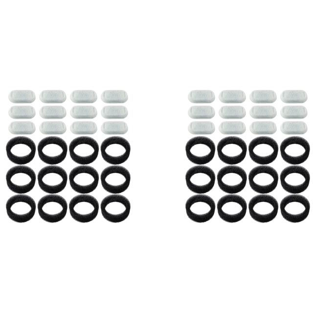 24PCS Cats Water Fountain Replacement Filters & Pre-Filter Sponges for Automatic Pet Fountain Dog Water Fountain