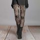 thumbnail image 2 of Gibobby Leggings afelpados para mujer Leggings elásticos para mujer, mallas ajustadas estampadas a la moda informal para otoño e invierno(Caqui,XG), 2 of 4